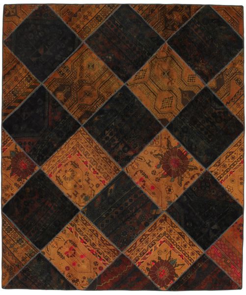 Patchwork Persisk matta 243x205