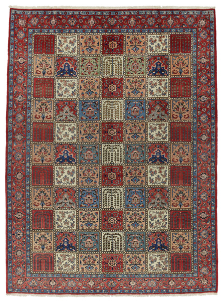 Bakhtiari - Antique Persisk matta 358x265