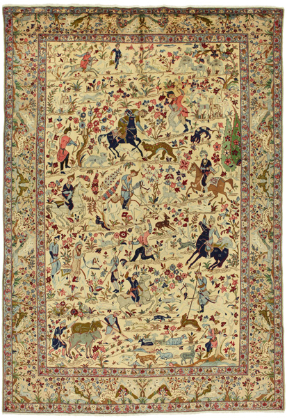 Isfahan Persisk matta 377x262
