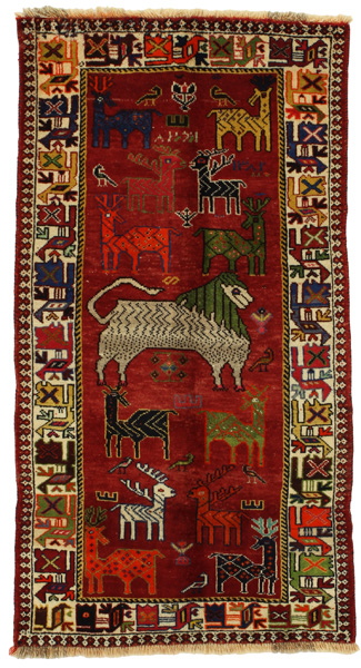 Gabbeh - Qashqai Persisk matta 184x100