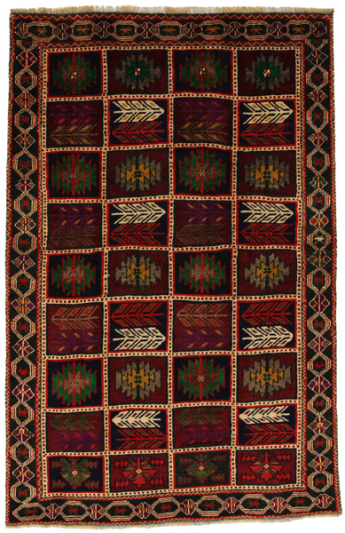 Gabbeh - Bakhtiari Persisk matta 214x140
