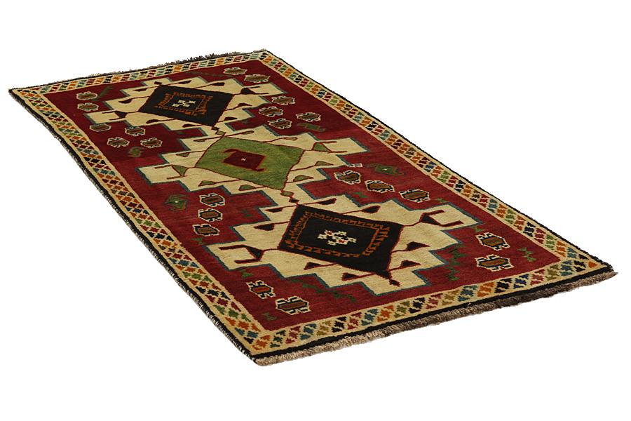 Gabbeh - Qashqai Persisk matta 249x118 - Bild 1