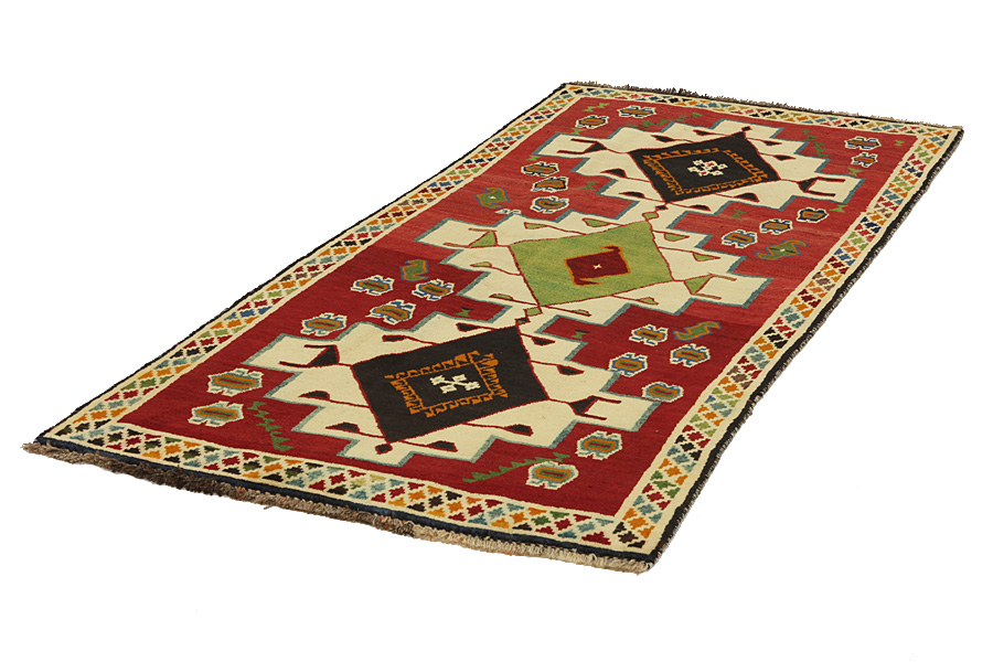 Gabbeh - Qashqai Persisk matta 249x118 - Bild 2