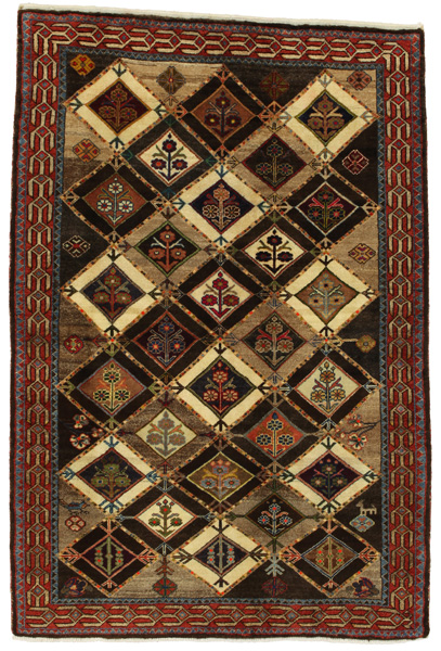 Gabbeh - Bakhtiari Persisk matta 191x127