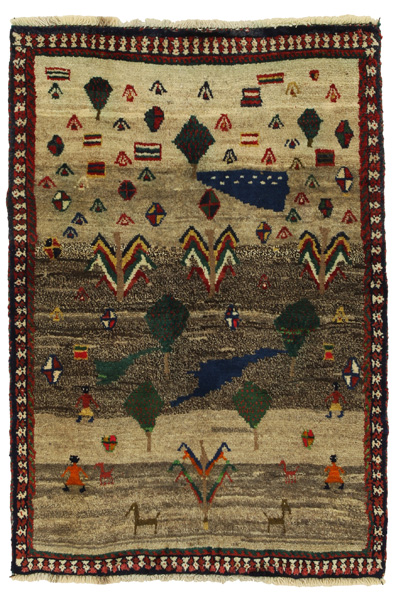 Gabbeh - Qashqai Persisk matta 132x87