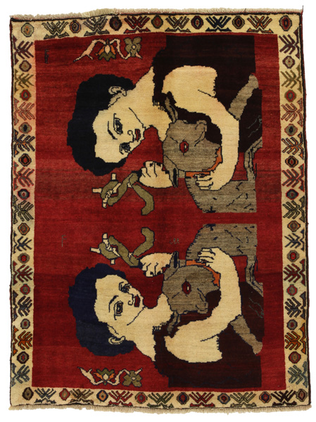 Gabbeh - Qashqai Persisk matta 150x112