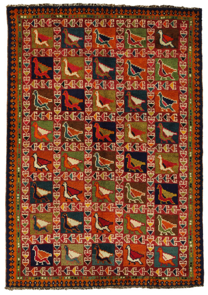 Gabbeh - Bakhtiari Persisk matta 155x108