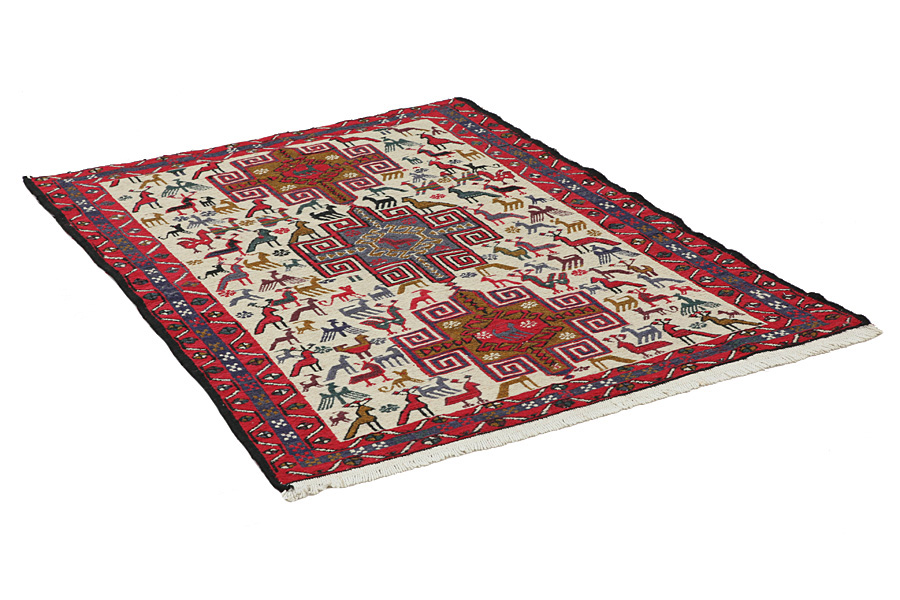 Kelim Sumak - Afshar 130x105 - Bild 1