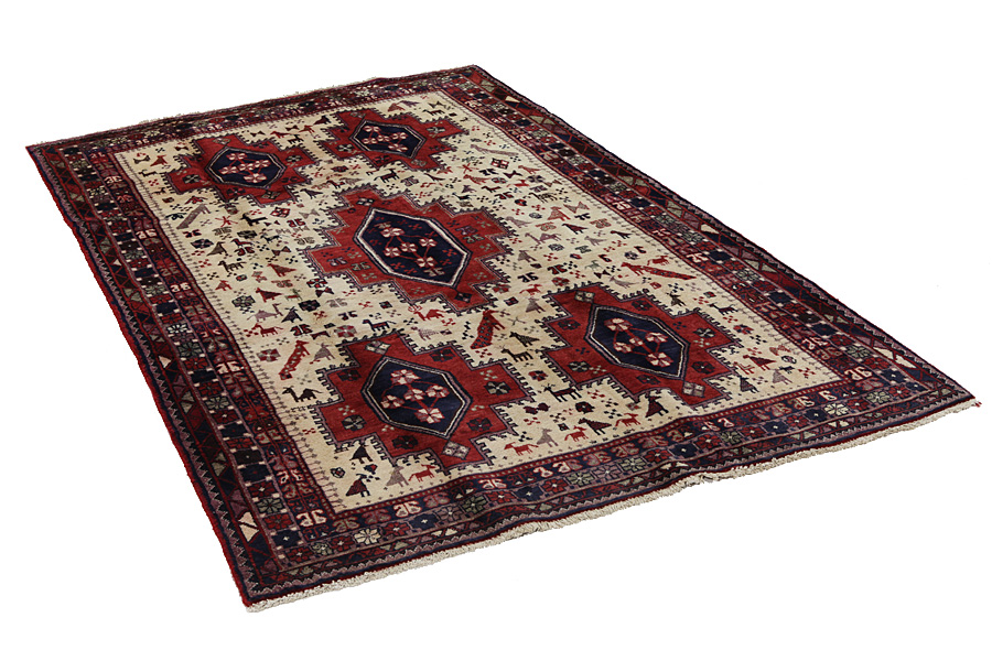 Afshar - Sirjan Persisk matta 247x148 - Bild 1