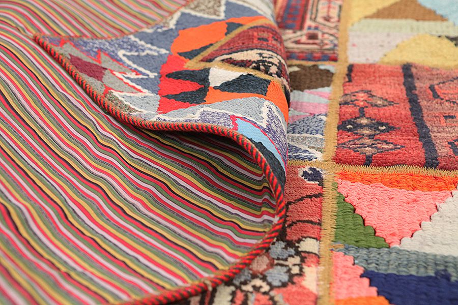 Patchwork Persisk matta 205x157 - Bild 3