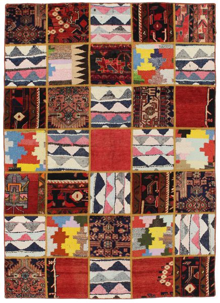 Patchwork Persisk matta 212x152