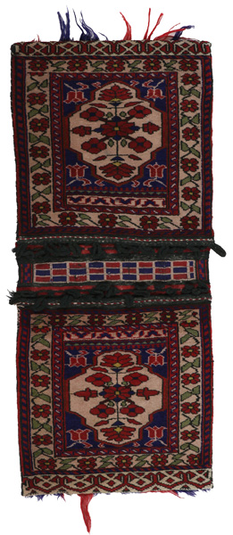 Turkaman - Saddle Bag Afgansk matta 112x50