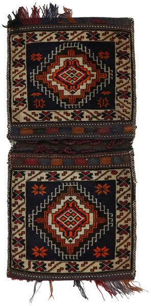 Turkaman - Saddle Bag Afgansk matta 123x60